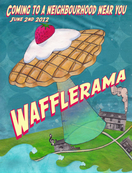Spaceship waffle, coming to a neighbourhood near you, June 2nd, 2012